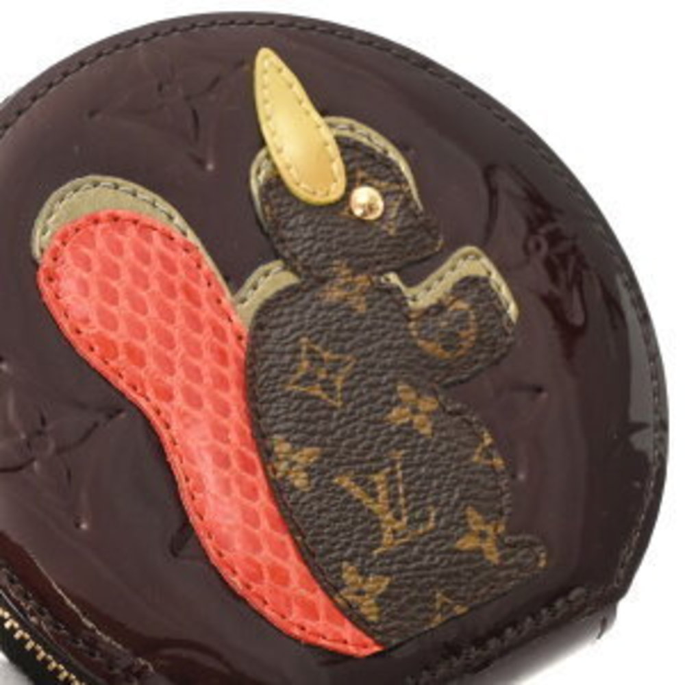 Louis Vuitton Purple Amarante Python Chain Porte … - image 8